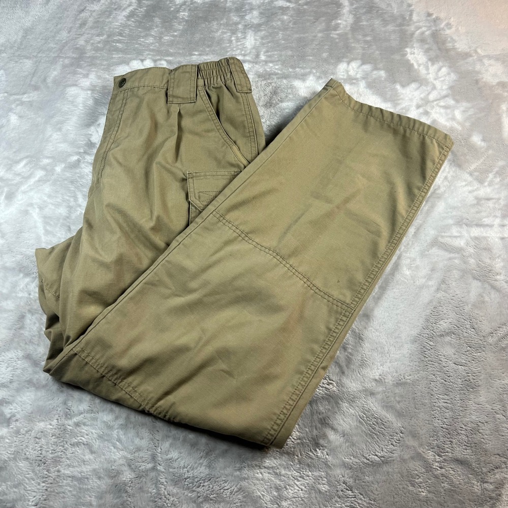 5.11 Tactical Mens 34x34 Cargo Pants Khaki Ripstop Utility 74273